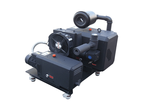 Hook and clay vacuum pump