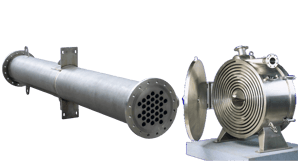 Shell and tube and spiral_heat_exchanger