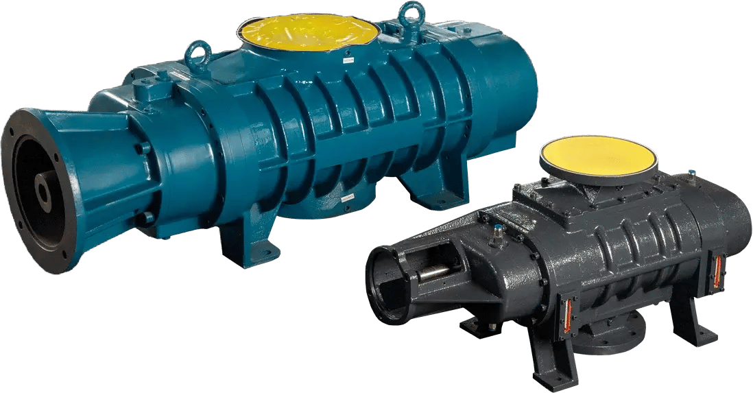 Mechanical booster vacuum pump system used for high vacuum applications in pharmaceutical and chemical industries