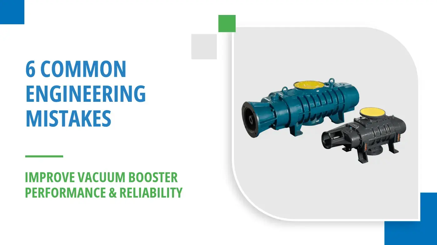 Industrial vacuum booster pump used in a vacuum system 