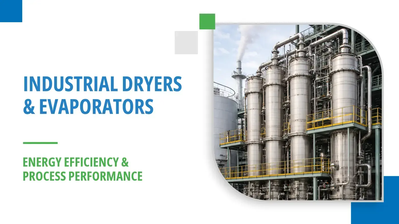 Old industrial dryers and evaporators for process manufacturing 