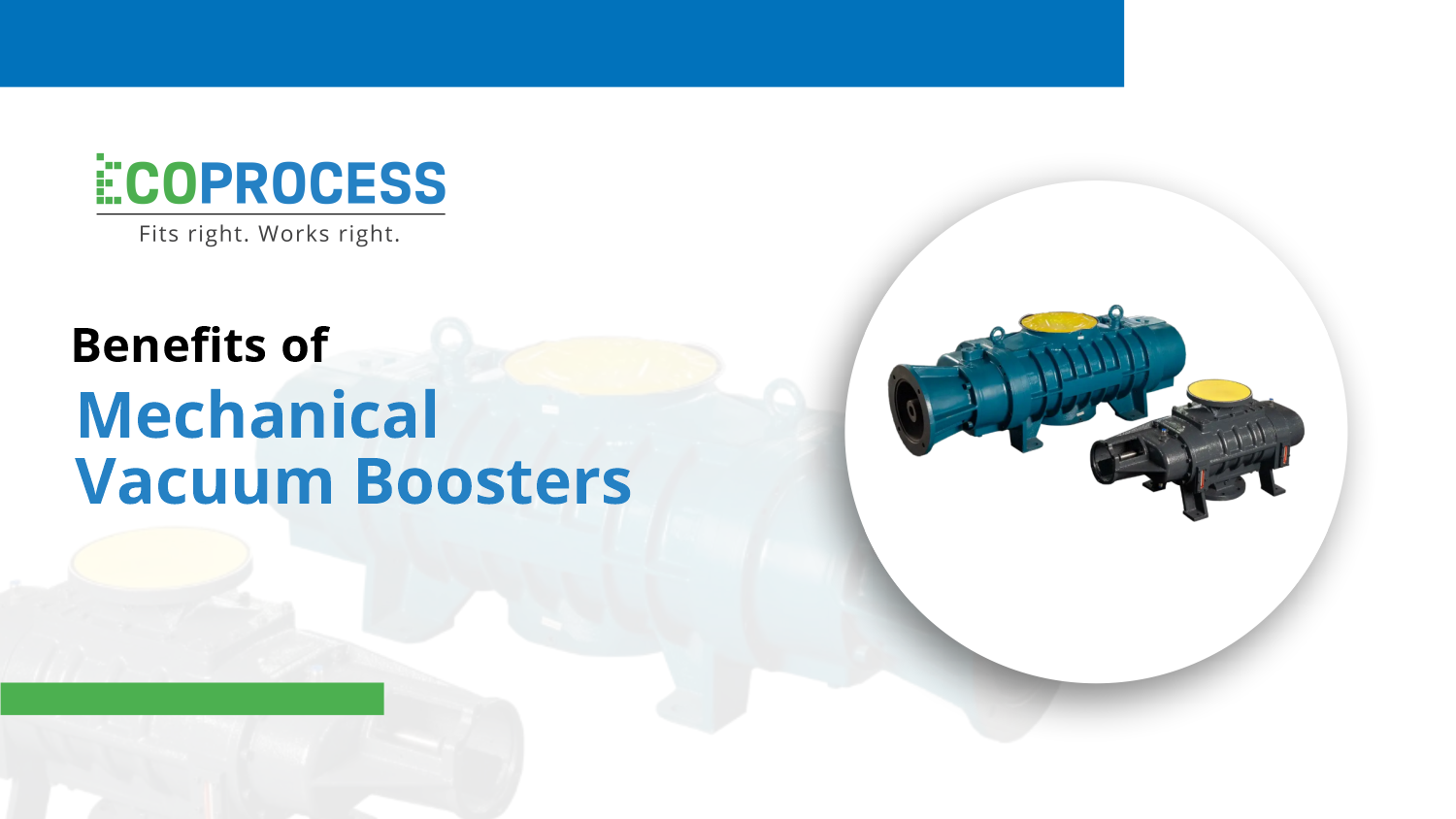 Benefits of mechanical vacuum boosters